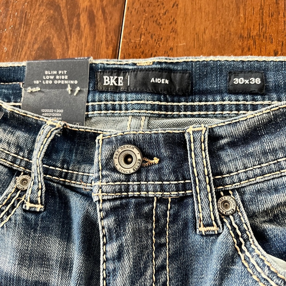 BKE Aiden Slim Fit Jeans - Dark Blue